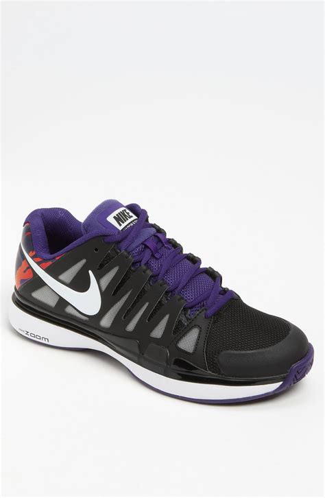 Nike Zoom Vapor 9 Tour Tennis Shoe Men In Purple For Men Black White