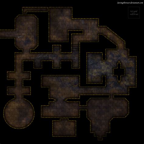 Clean Gridless Dungeon Battlemap For DnD Roll By SavingThrower Fantasy Map Map Layout