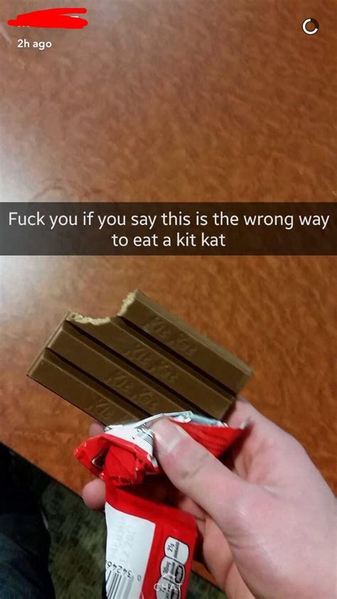 Edgy Lad Eats Kit Kats The Wrong Way Rmadlads