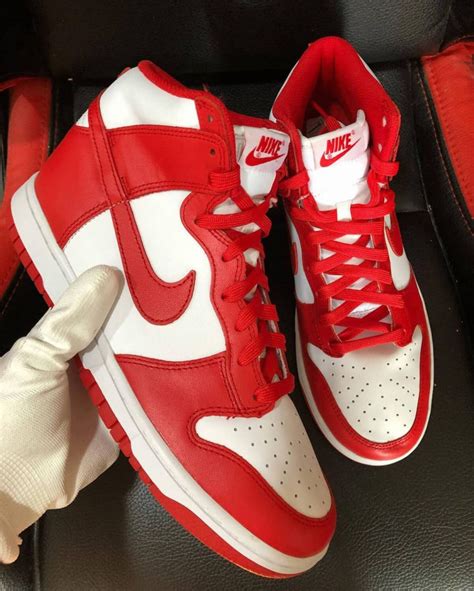 First Look Nike Dunk High University Red Dailysole