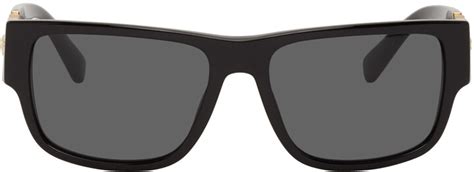 Versace Black Medusa Medallion Square Sunglasses Shopstyle