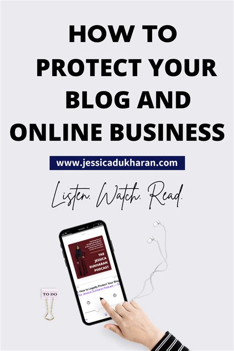 How To Legally Protect Your Blog And Online Business Jessica Dukharan