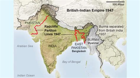 Map Of India Before And After Partition United States Map
