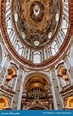 Interior of Karlskirche Baroque Church in Karlsplatz Square in Vienna ...