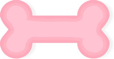 Pink Dog Bone Clipart