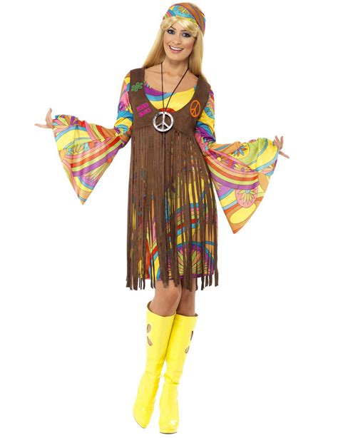 Disfraz Hippie Flores Años 70