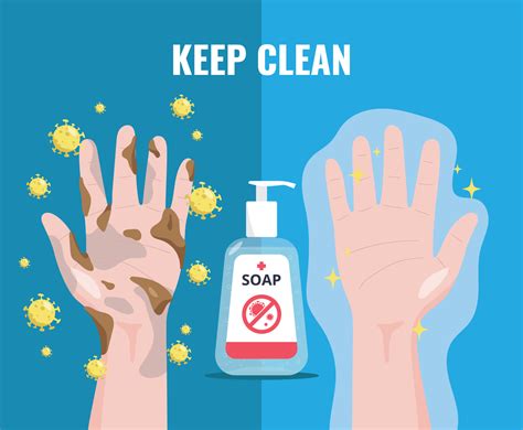 Keep Hands Clean Vector Art And Graphics