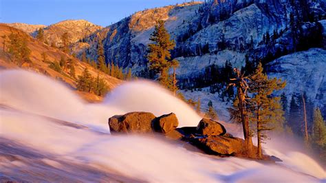 Waterwheel Falls Yosemite Backcountry California Usa Free Nature