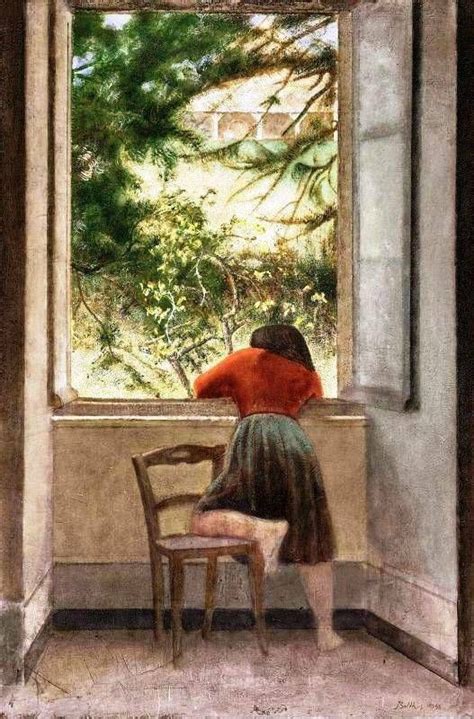 Balthus Girl At A Window 1955 Painting Art Painting Fine Art