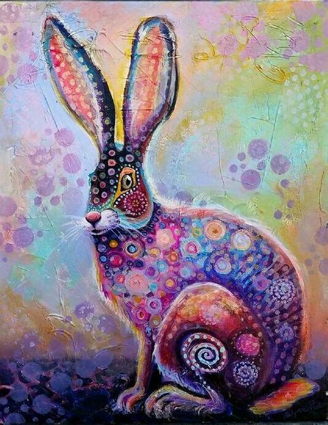 Pin By Pat Klemkowsky On Quilting Rabbit Painting Rabbit Art