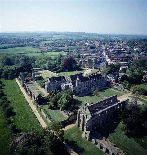 1066 Battle Of Hastings Abbey And Battlefield Aerial View English
