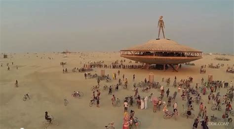 Video Drone Captures Burning Man From Above Sf Station
