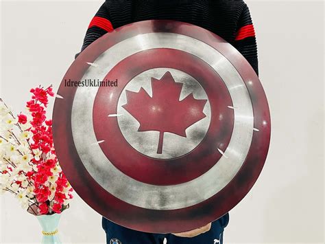 Captain Canada Shield Battle Damage Captain Canada Shield Etsy