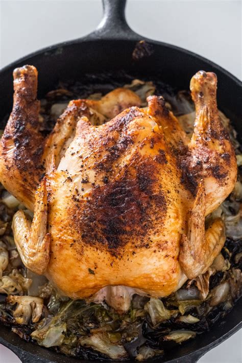 To give your bird additional flavor, season it with some fresh or dried herbs before roasting. Oven Roasted Whole Chicken With Cabbage - Best Crafts and ...