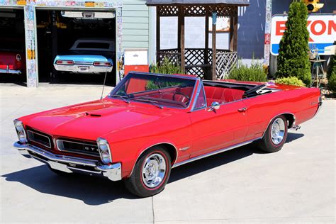 1965 Pontiac Gto Montero Red Convertible 389 V8 Automatic Used