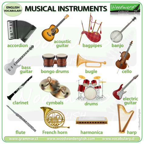 Qing dynasty in chinese characters. Musical Instruments - English Vocabulary List