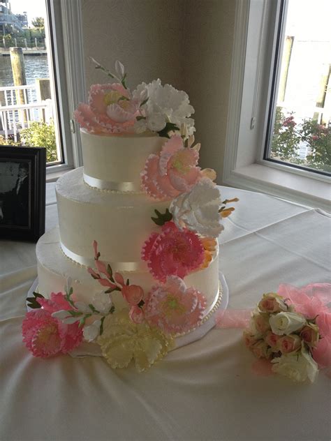Peony Wedding Cake Wedding Cake Peonies Floral Wedding Cakes
