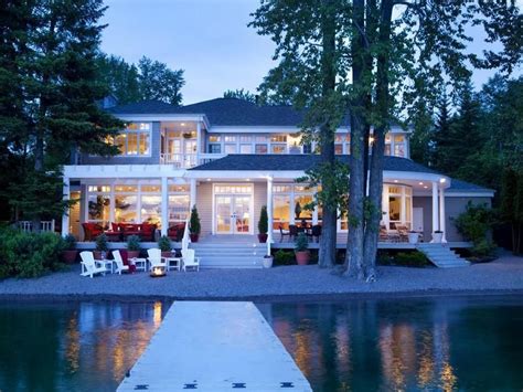 Luxury Homes Estates And Properties Lake Houses Exterior Lakefront