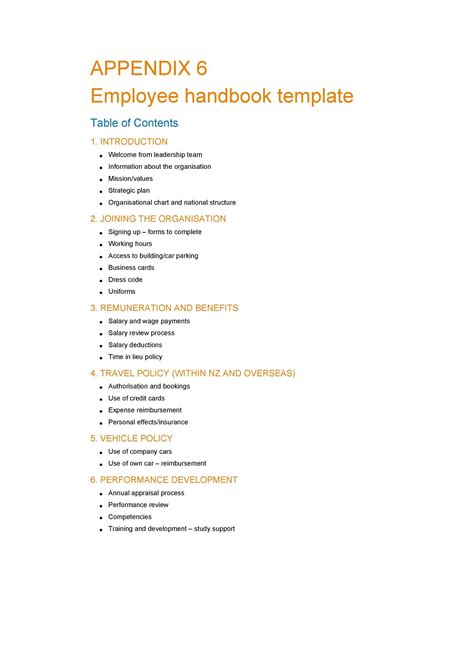42 Best Employee Handbook Templates And Examples Templatelab