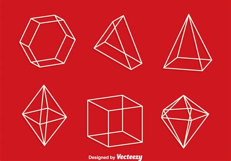 3d Geometric Shapes Line Vector 143753 Vector Art At Vecteezy