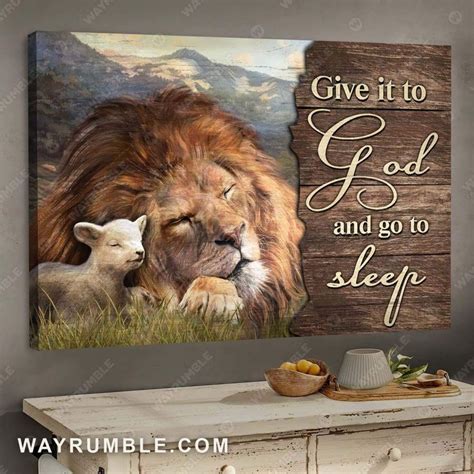 Lion Of Judah Lamb Of God Valley Painting On A Peaceful Day Jesus