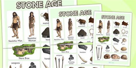 Ks2 The Stone Age The Stone Age Vocabulary Mat Stone Age Stone Age