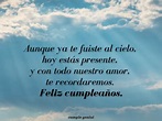 Feliz Cumpleaños Hasta el Cielo - Cumple Genial