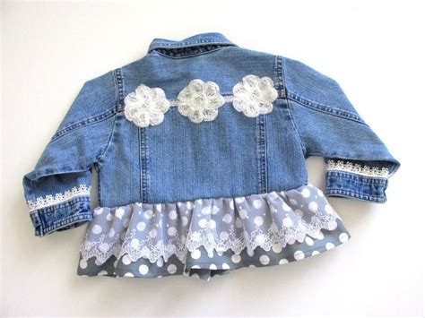 24m Baby Embellished Jean Jacket With Lace And Ruffle Country Barn