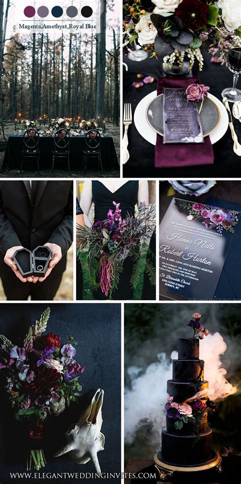 Get Inspired By Chic Moody Wedding Colors For Fall And Winter Elegantweddinginvites