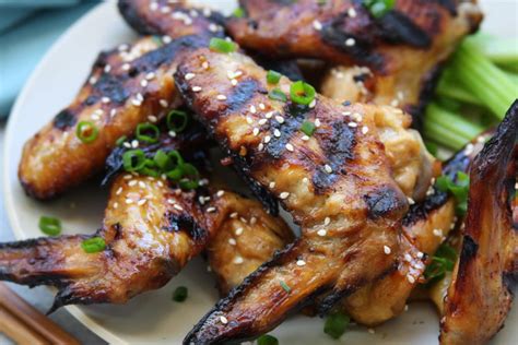 Grilled Asian Chicken Wings Asian Photo Xxx