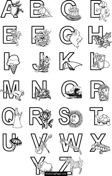 Abcd Coloring Page