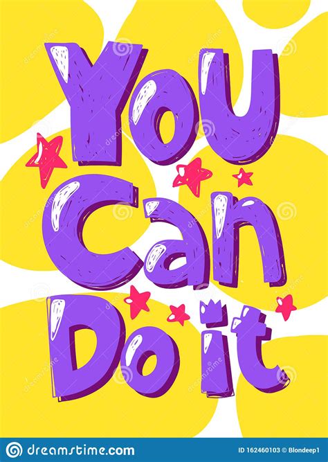 You Can Do It Sticker For Social Media Content Vector Hand Drawn
