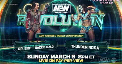 Womens Wrestling Wrap Up Britt Baker Vs Thunder Rosa Eve