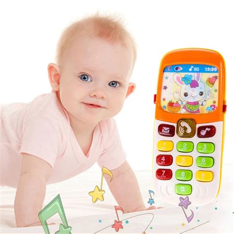Toy Phone Electronic Telephone Cellphone Baby Toys Kids Cute Musical