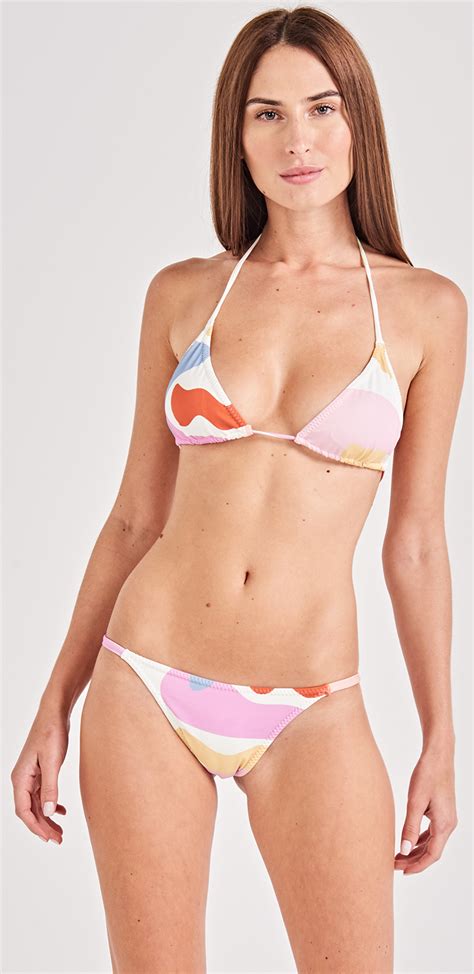 Colorful Triangle Bikini Beach Swimwear Bikinis Bikini Beach Swimwear Hot Sex Picture