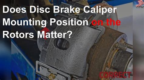 Does Disc Brake Caliper Mounting Position On The Rotors Matter Youtube