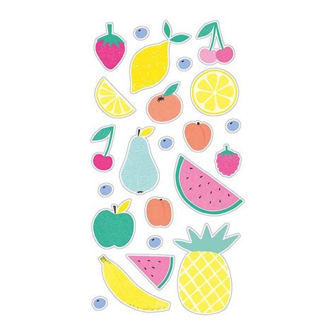 Stickers Puffies 3d Tutti Frutti Fruits