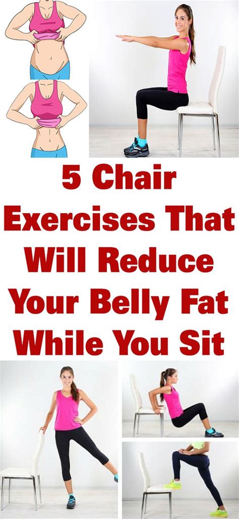 5 Chair Exercises That Will Reduce Your Belly Fat While You Sit ~ Effective Weight Loss Tips For