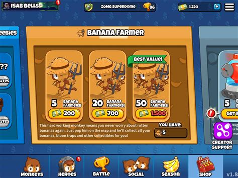 Here are the costs for the Bloon Bots and Banana Farmers : r/battles2