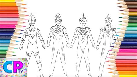 All Ultraman Coloring Pagesultraman Maxultraman Dynagaiaultraman