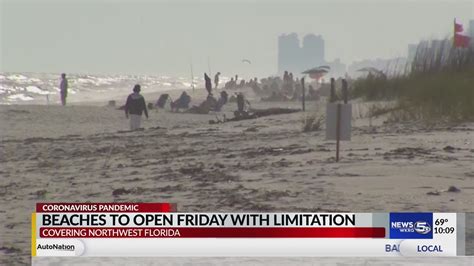 Nw Florida Beaches To Open This Friday With Limitations Youtube