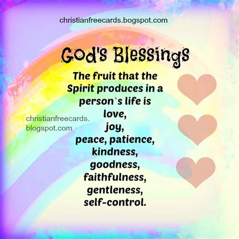 Nice Christian Quotes The Fruit Of Spirit Is Love Peace