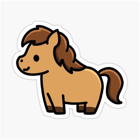 Horse Sticker For Sale By Littlemandyart Redbubble