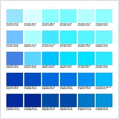 Pantone Color Chart Blue Green Pantone Color Chart Pms Color Chart Images