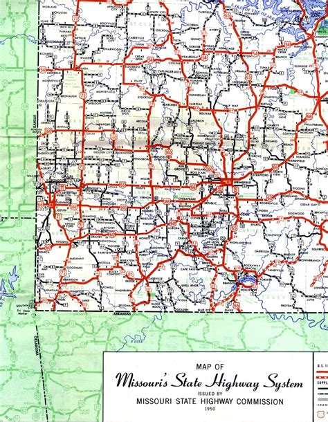 1950 Road Map Of Us Map