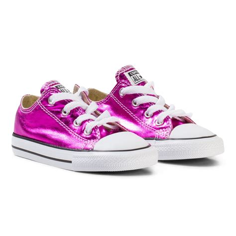 Converse Metallic Pink Chuck Taylor All Star Ox Trainers Alexandalexa