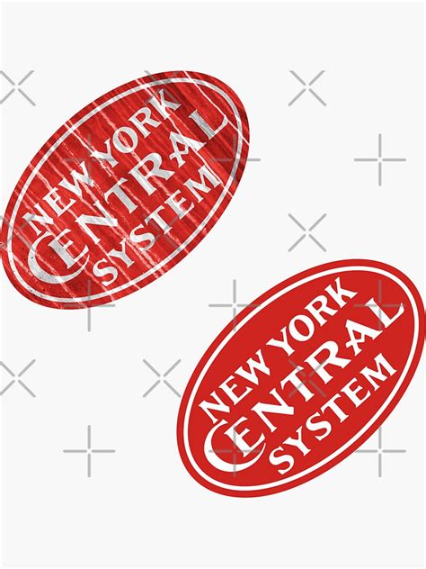 New York Central Railroad Herald Sticker For Sale By Enzwell Redbubble