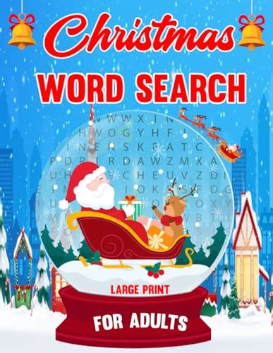 Christmas Word Search For Adults Large Print Challenging Brain