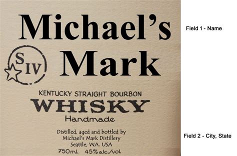 Makers Mark Label Mini Oak Barrels