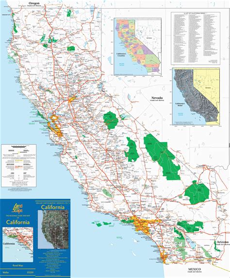 Southern California Map With Cities And Counties Map
